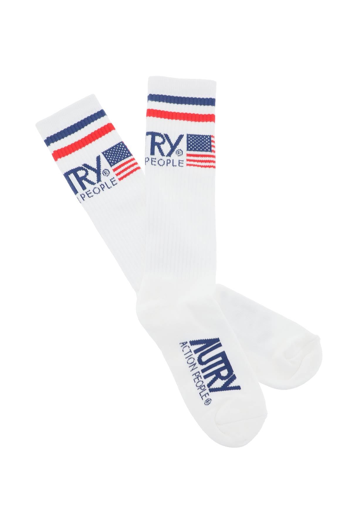 Autry Icon Socks   White