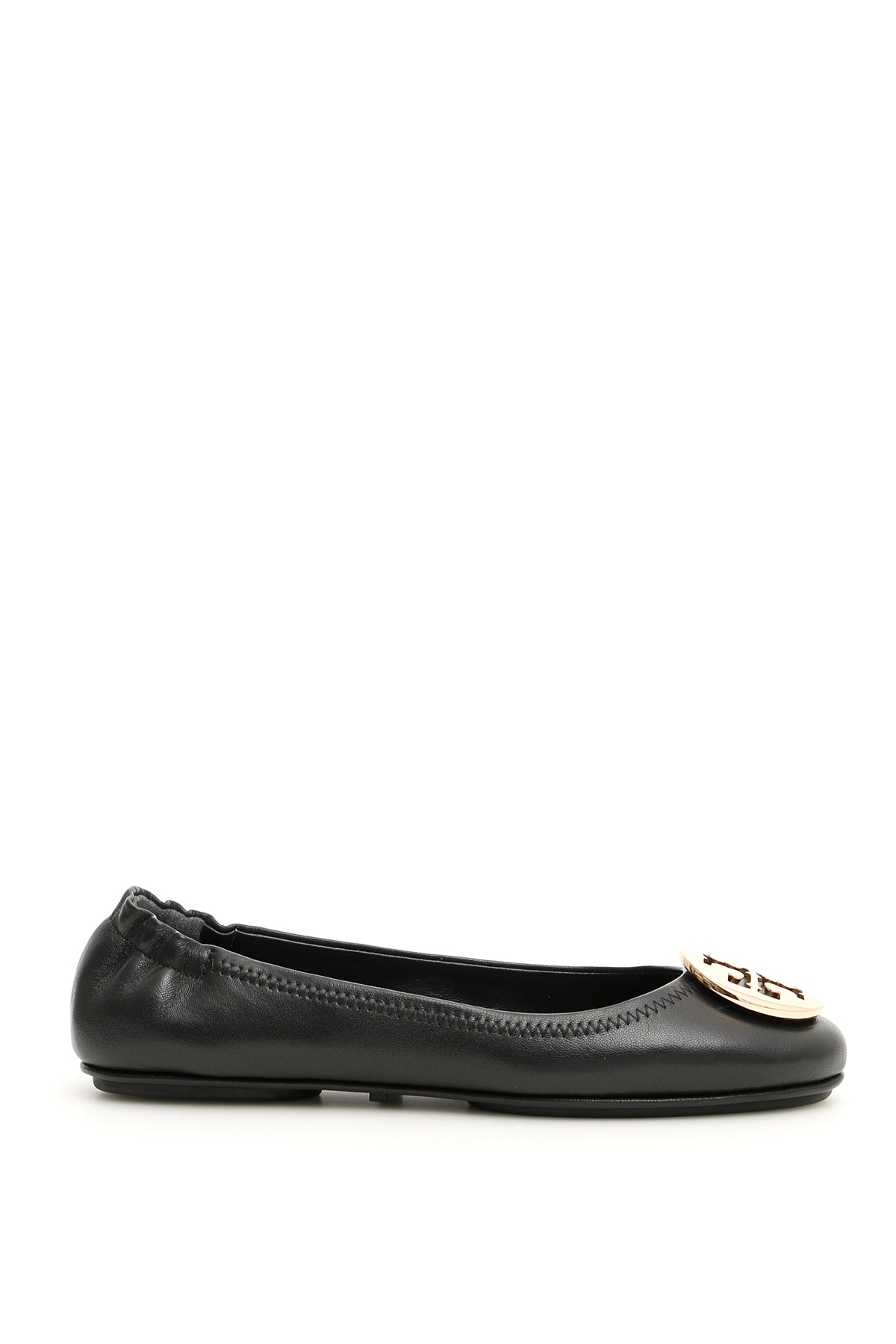 Tory Burch Minnie Travel Flats   Black