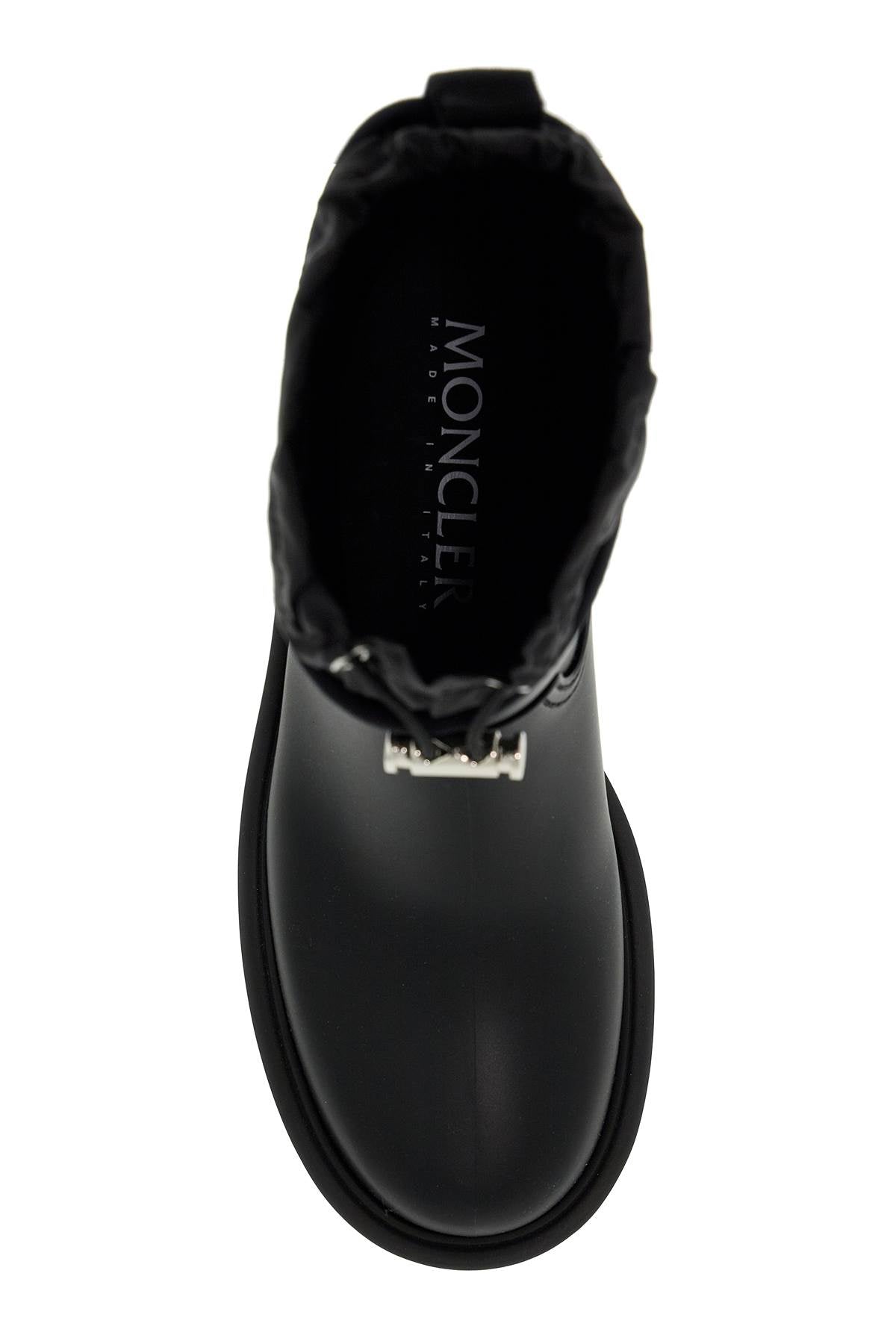 Moncler Rain Boots With Kickstream Technology   Black