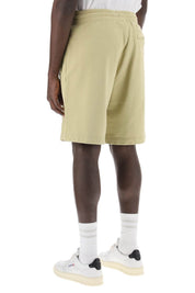 Maison Kitsune Replace With Double Quoteoversized Sporty Bermuda Shorts With Bold   Neutral