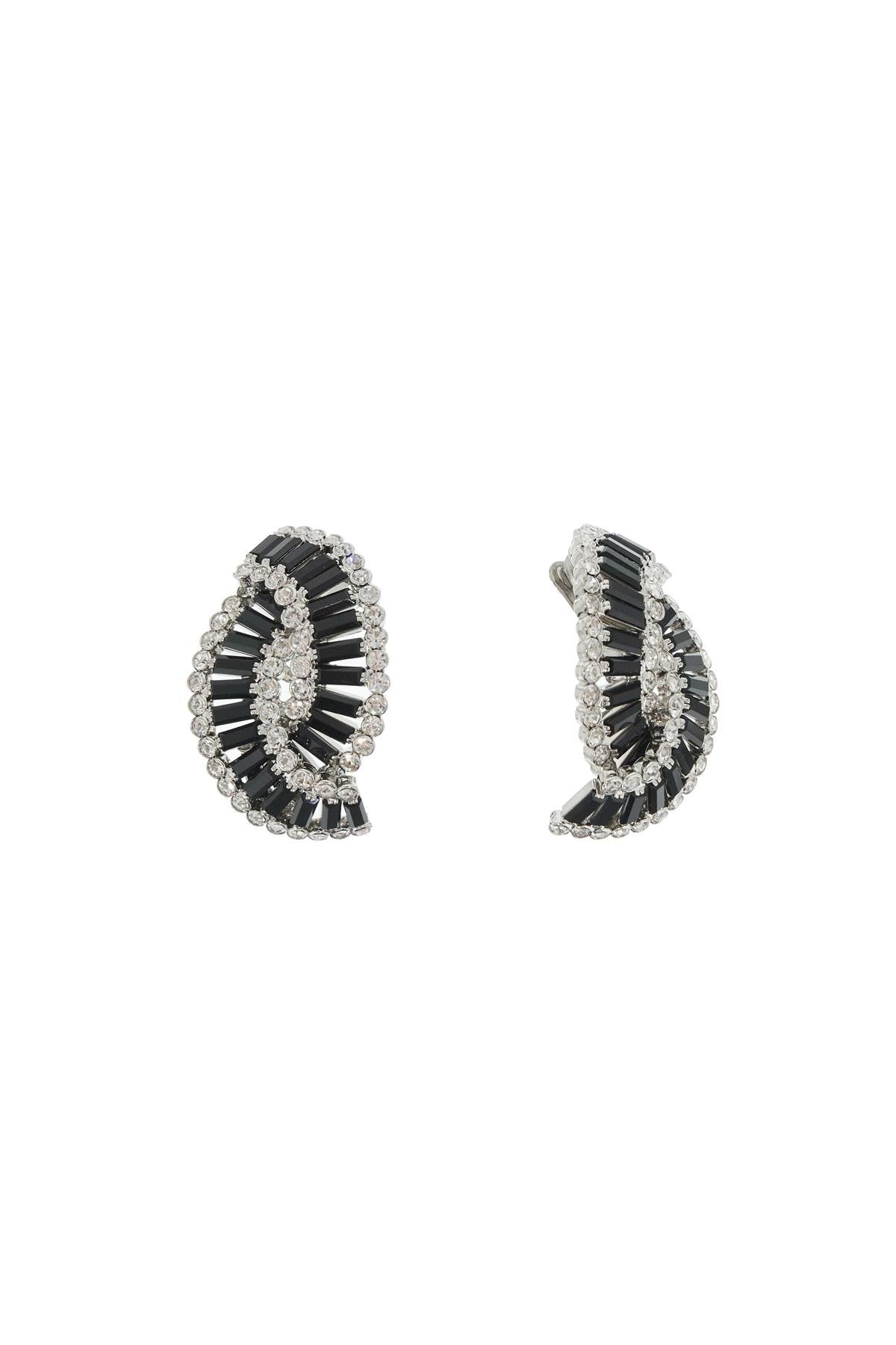 Alessandra Rich Braided Earrings   Silver