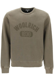 Woolrich Vintage Logo Sweatshirt With A   Khaki