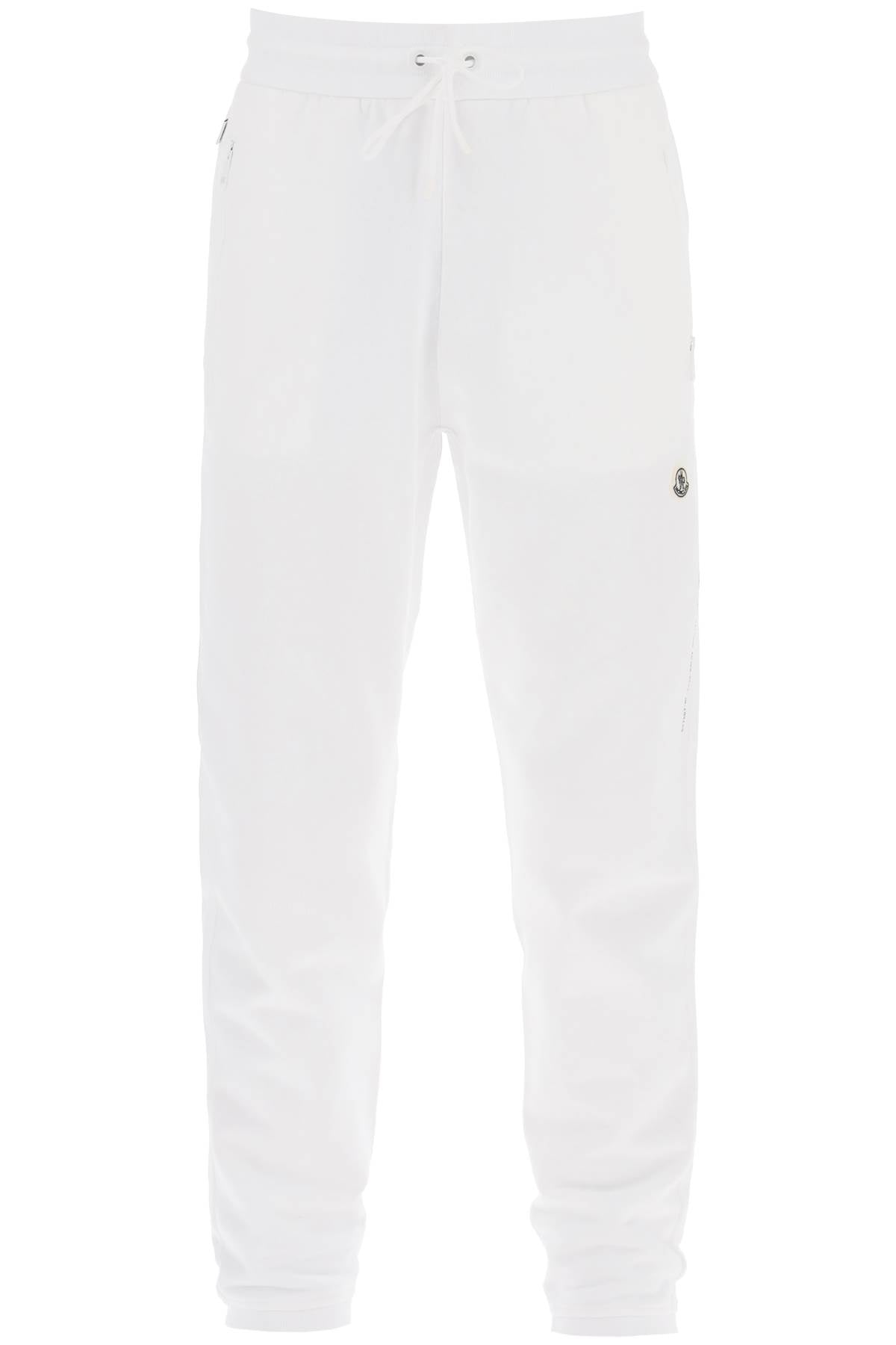 Moncler X Fragment Hiroshi Fujiwara Tapered Cotton Sweatpants   White