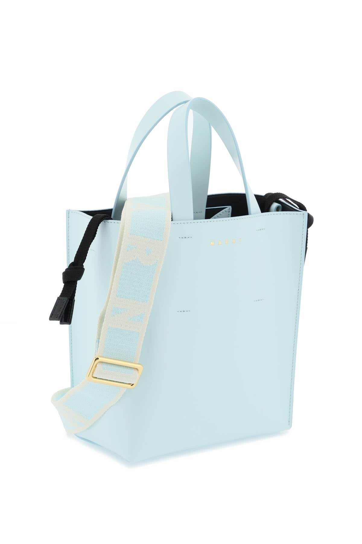 Marni Mini Museo Tote Bag   Light Blue