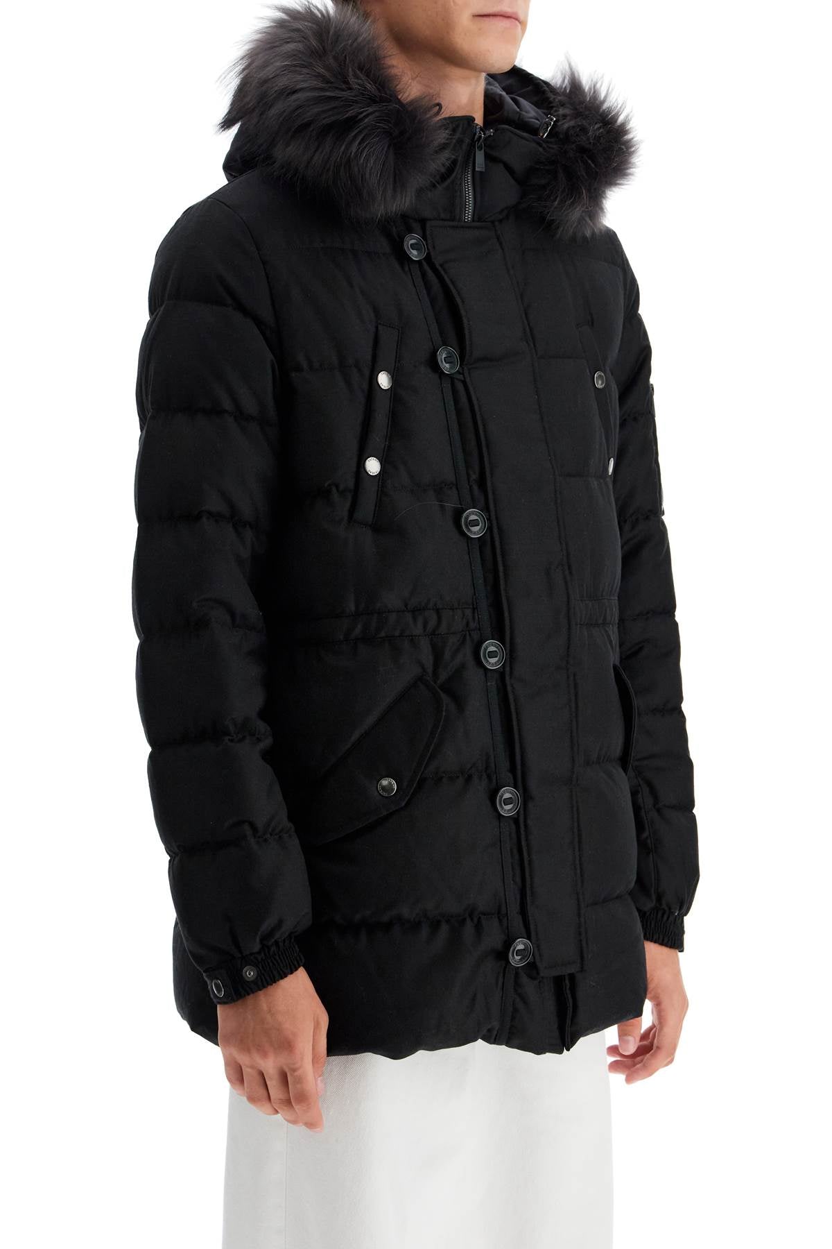 Tatras Down Jacket With Wool And Silk Lining   Black