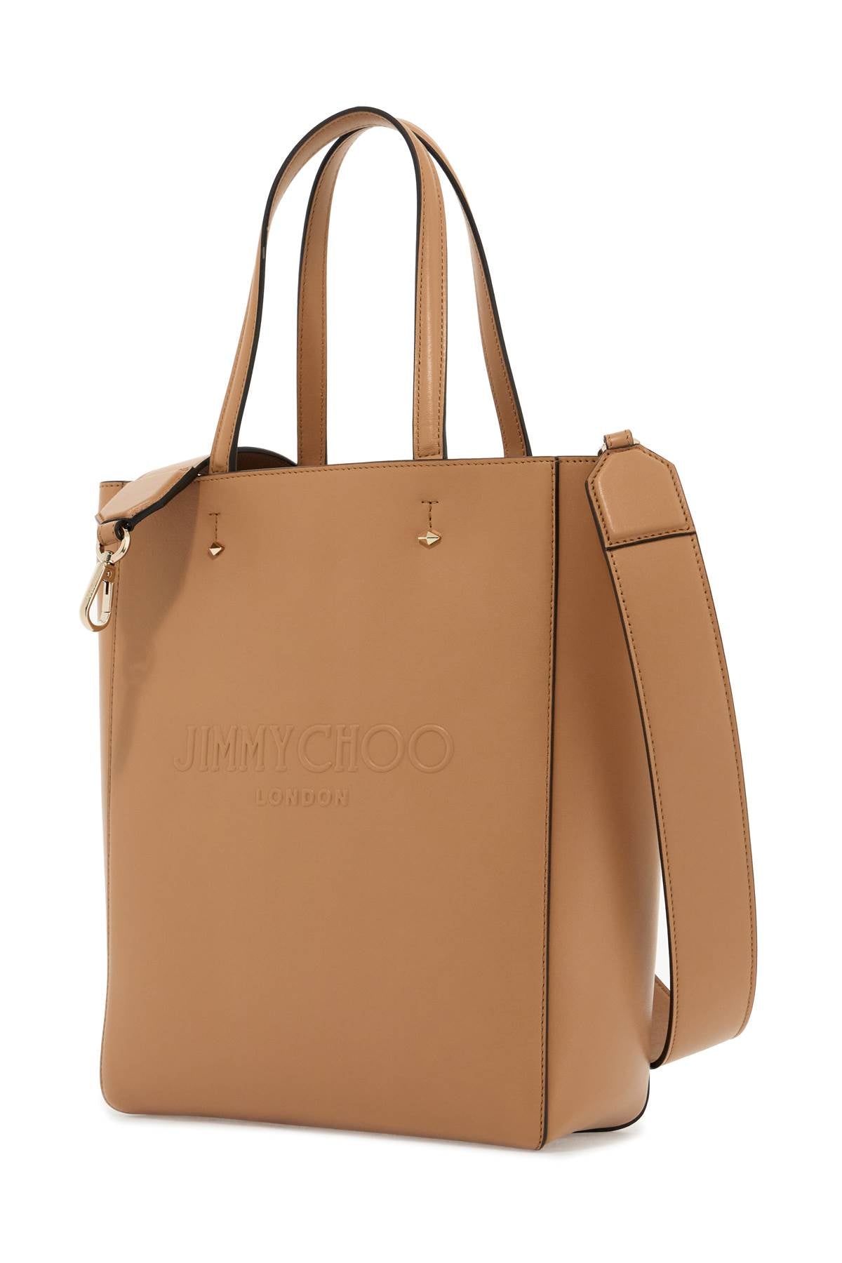 Jimmy Choo Smooth Leather Lenny N/S Tote Bag.   Black