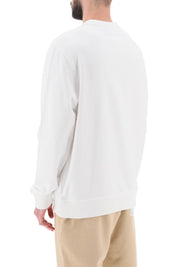 Burberry 'Rayner' Crew Neck Sweatshirt With Equestrian Knight   White