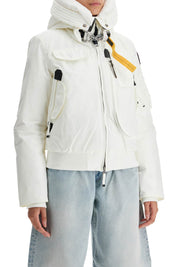 Parajumpers Gobi Bomber Jacket In Oxford Nylon   White