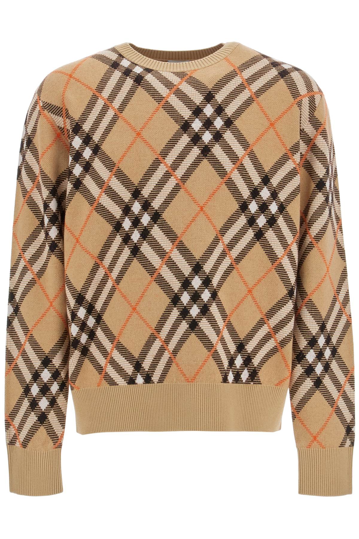 Burberry Ered Wool And Mohair Pullover Sweater   Beige