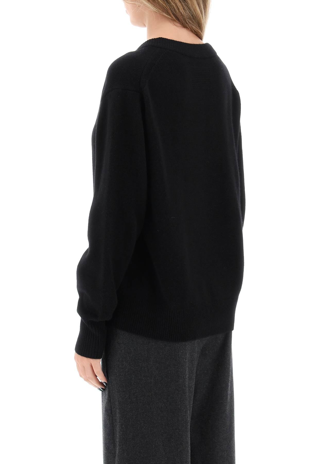 Guest In Residence The V Cashmere Sweater   Black