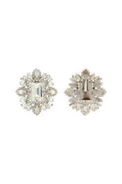 Alessandra Rich Crystal Earrings   Silver