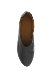 Marsell Leather Coltellaccio Ballet Flats   Black