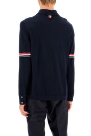 Thom Browne Wool Button Down Cardigan For   Blue