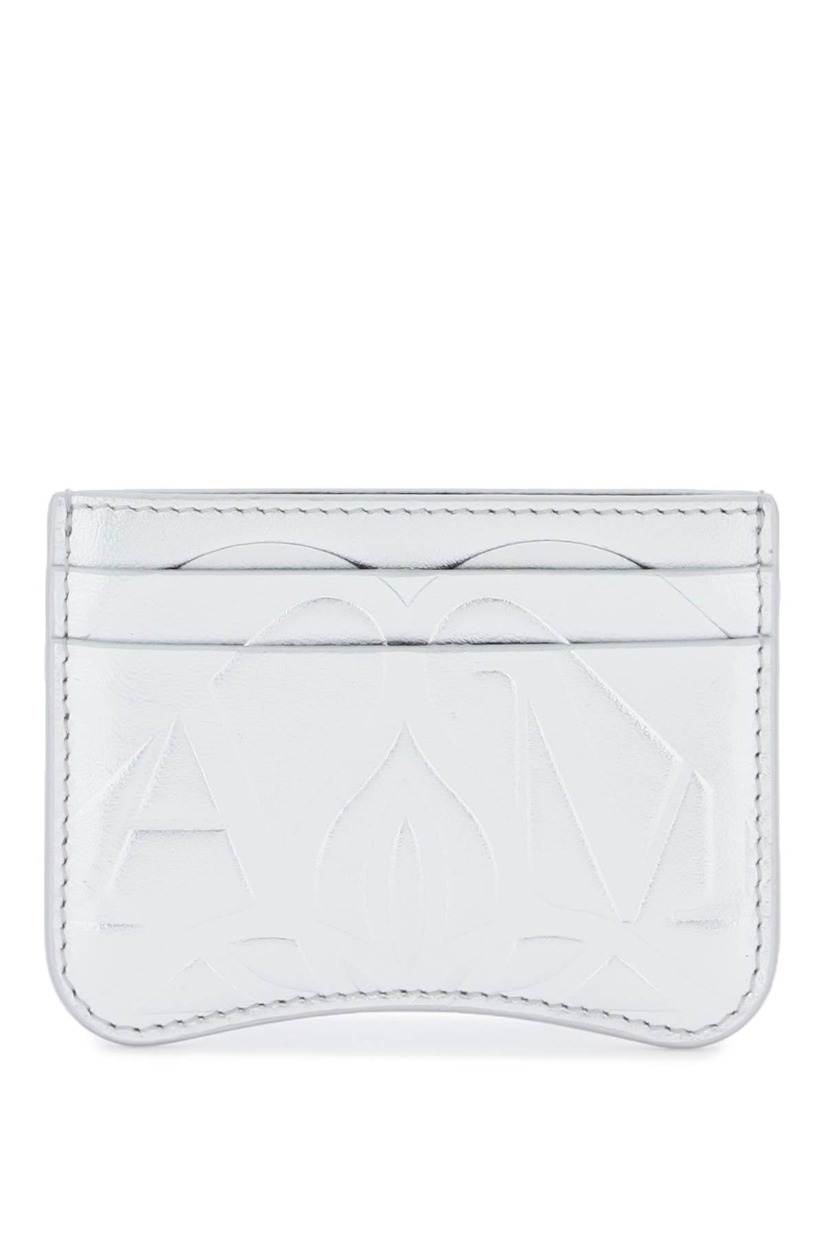 Alexander Mcqueen Seal Cardholder   Silver