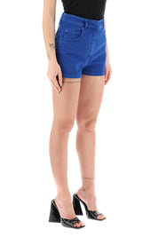 Moschino Garment Dyed Denim Shorts   Blue