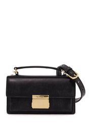 Golden Goose Mini Distressed Leather Venice Bag   Black