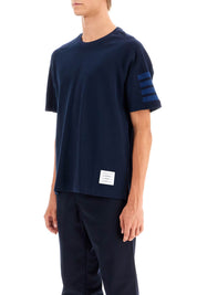 Thom Browne Round Neck 4 St   Blue