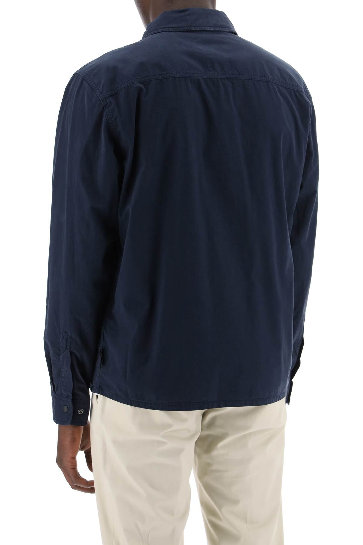 Woolrich Cotton Overshirt For   Blue