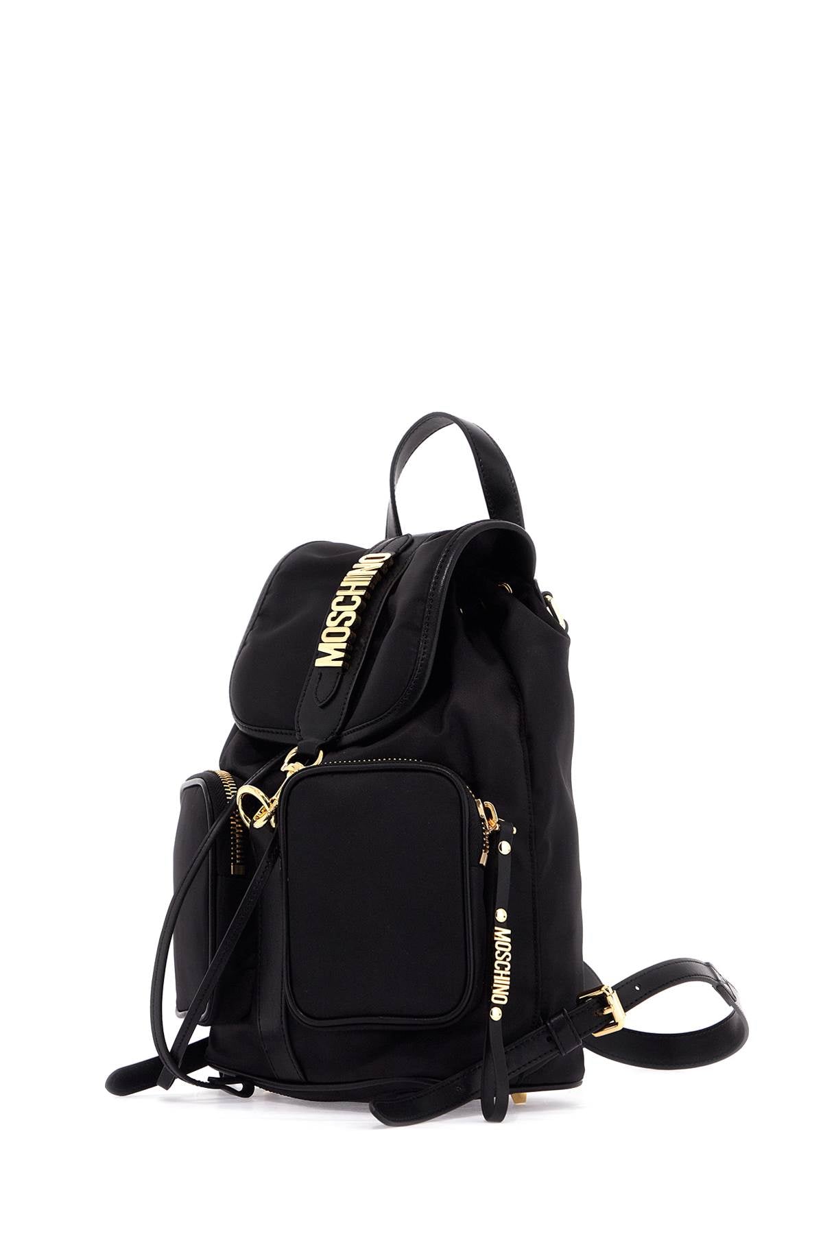 Moschino "backpack With Metal Lettering   Black