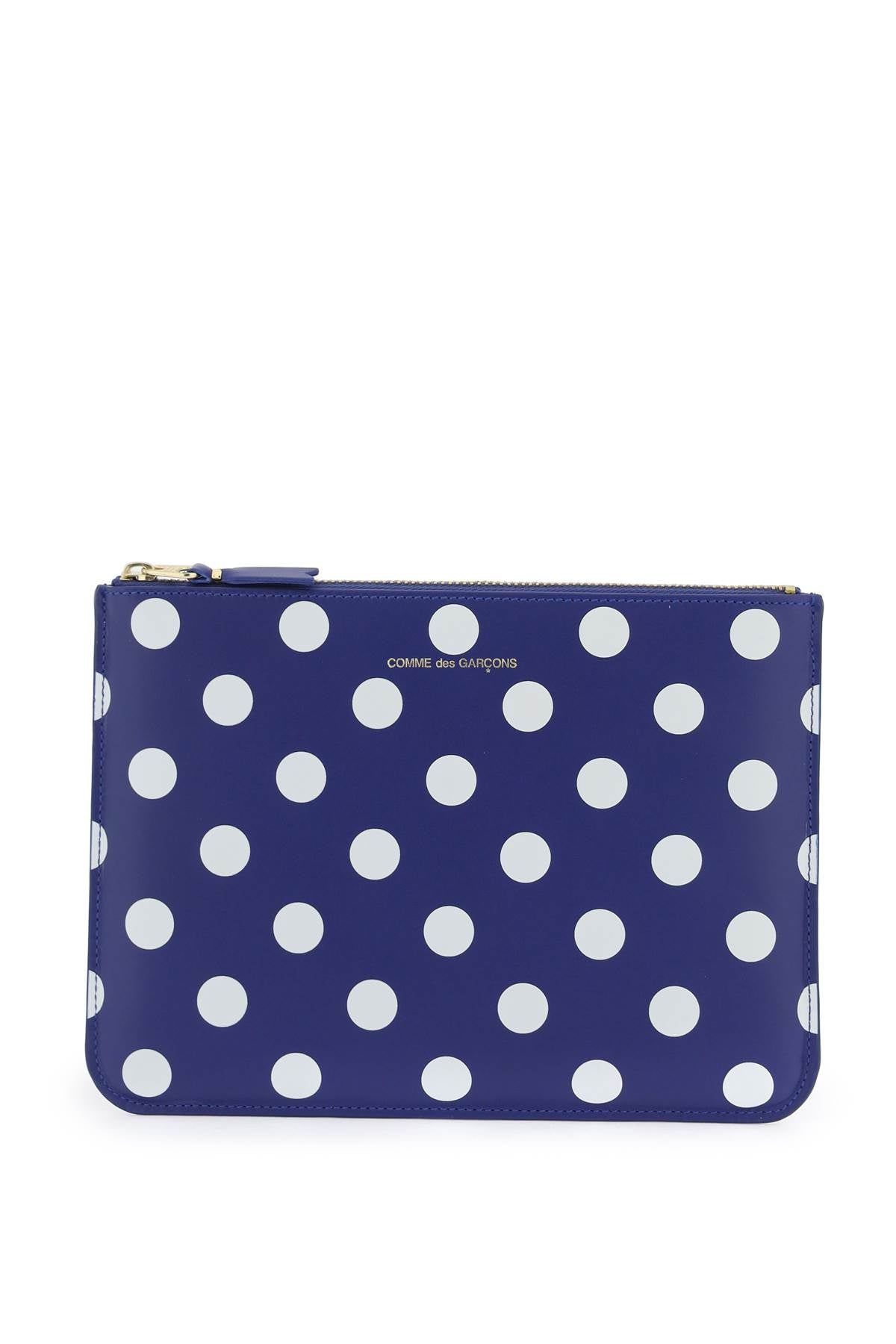 Comme Des Garcons Wallet Polka Dots Pouch   Blue