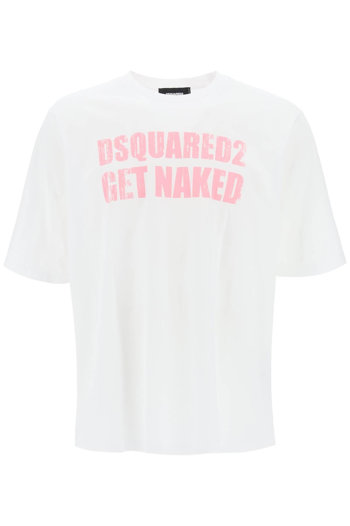 Dsquared2 Skater Fit Printed T Shirt   White