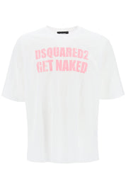 Dsquared2 Skater Fit Printed T Shirt   White