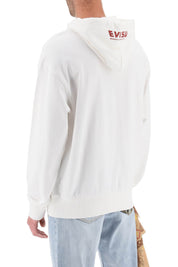 Evisu Hoodie With Embroidery And Print   White