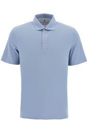 Brunello Cucinelli Pique Polo Shirt   Light Blue