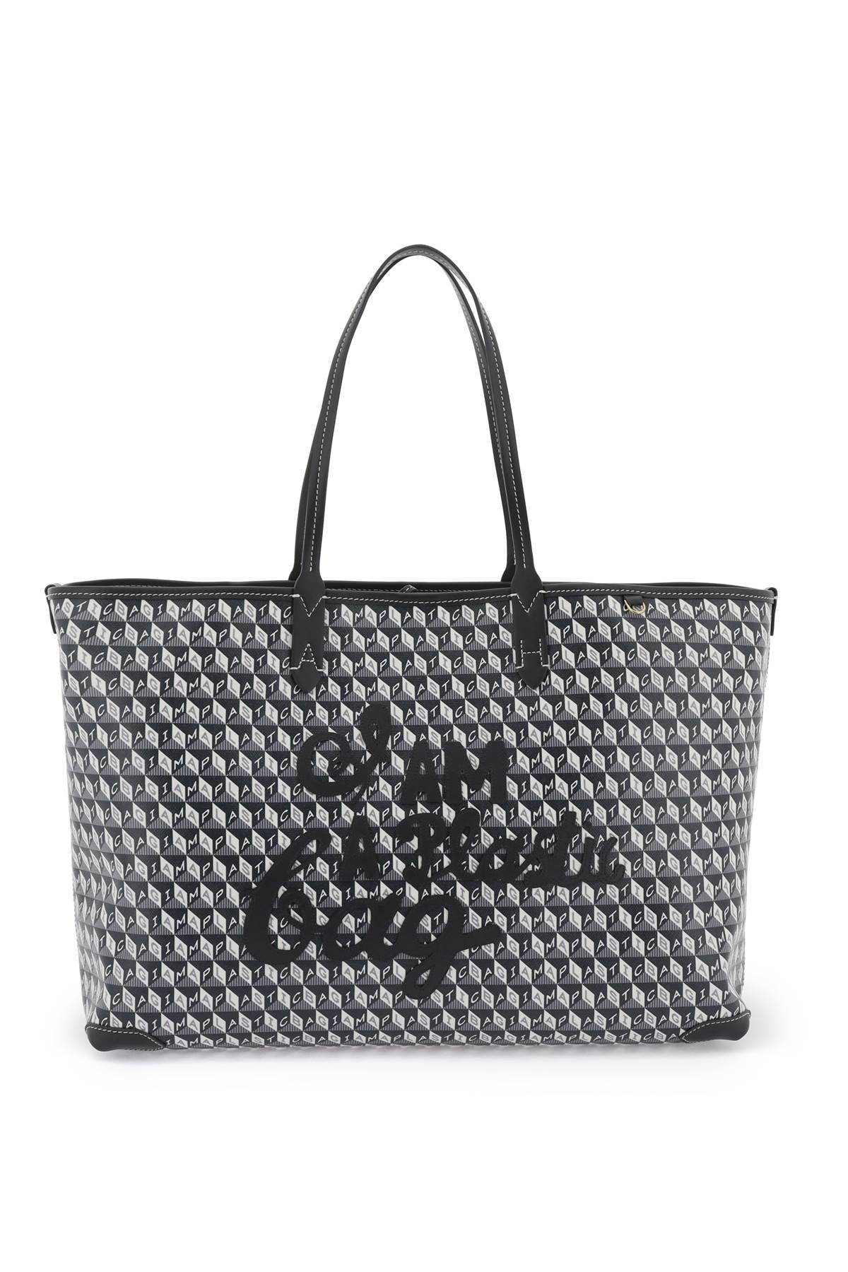 Anya Hindmarch I Am A Plastic Bag Motif Tote Bag   Grey