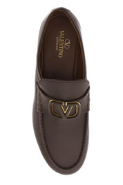 Valentino Garavani Vlogo Signature Calfskin Nappa   Brown