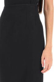 Versace Grain De Poudre Pencil Skirt   Black