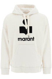 Marant 'Miley' Hoodie With Flocked Logo   Grey