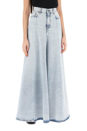 Haikure Serenity Maxi Circular Skirt   Light Blue