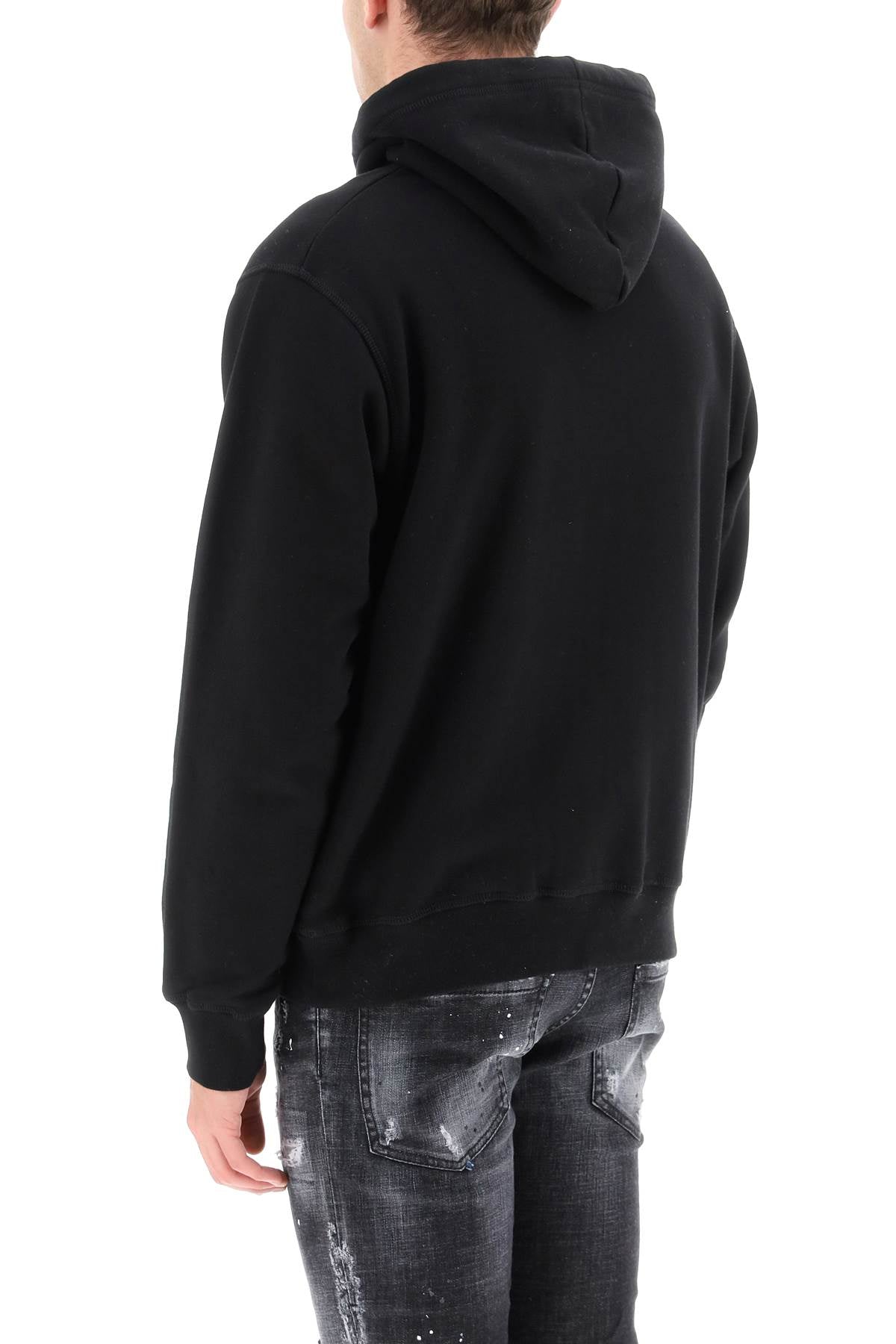 Dsquared2 Icon Hoodie   Black