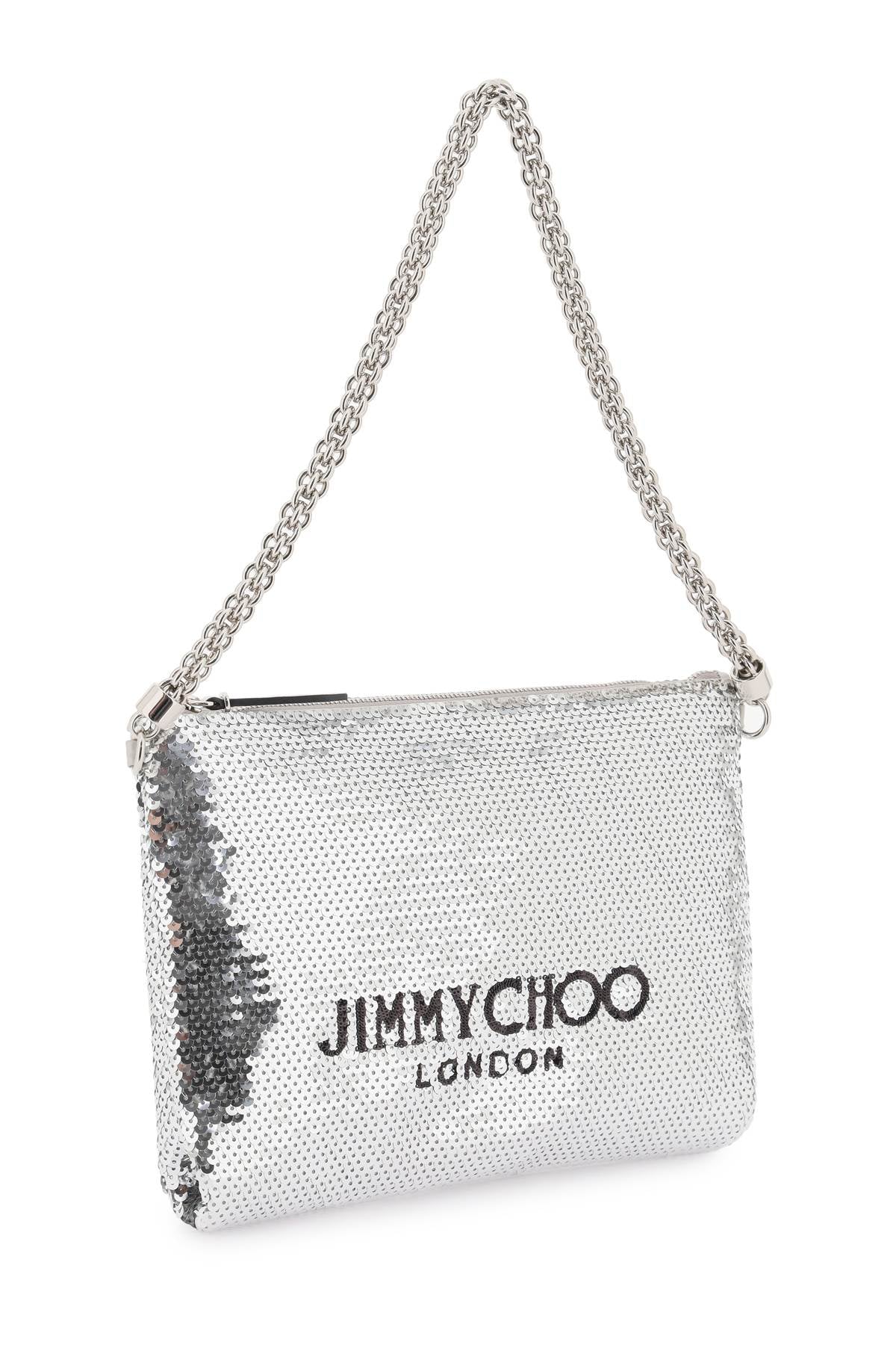 Jimmy Choo Callie Shoulder Bag   Silver