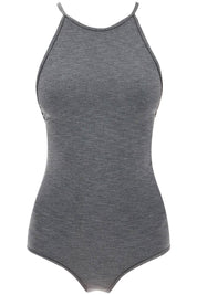 Toteme Halter Neck One Piece Swims   Grey