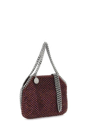 Stella Mc Cartney Falabella Mini Bag With Mesh And Crystals   Purple