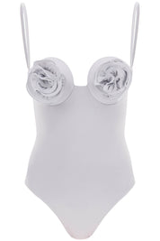 Magda Butrym One Piece Flower Swims   Grey