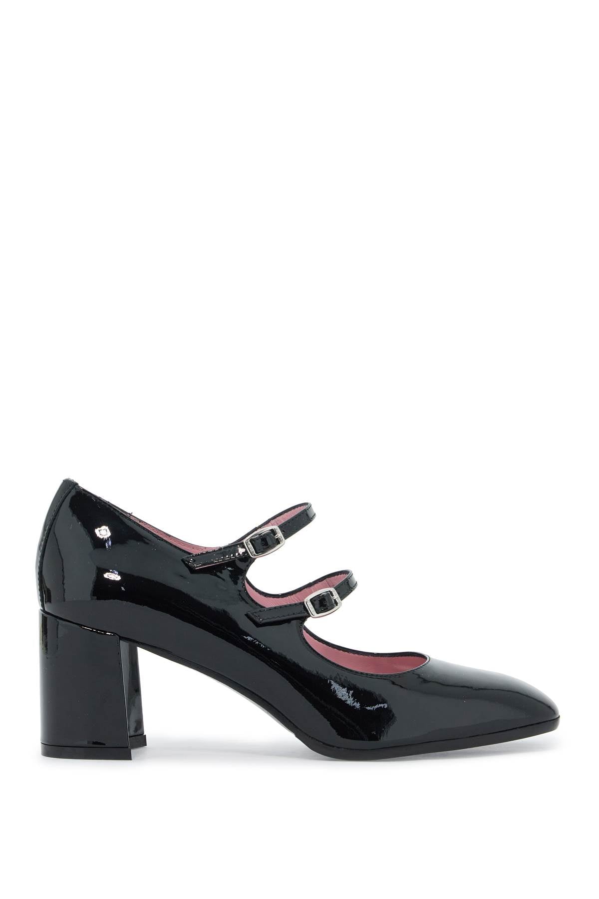 Carel "mary Jane Alice In Patent Leather   Black