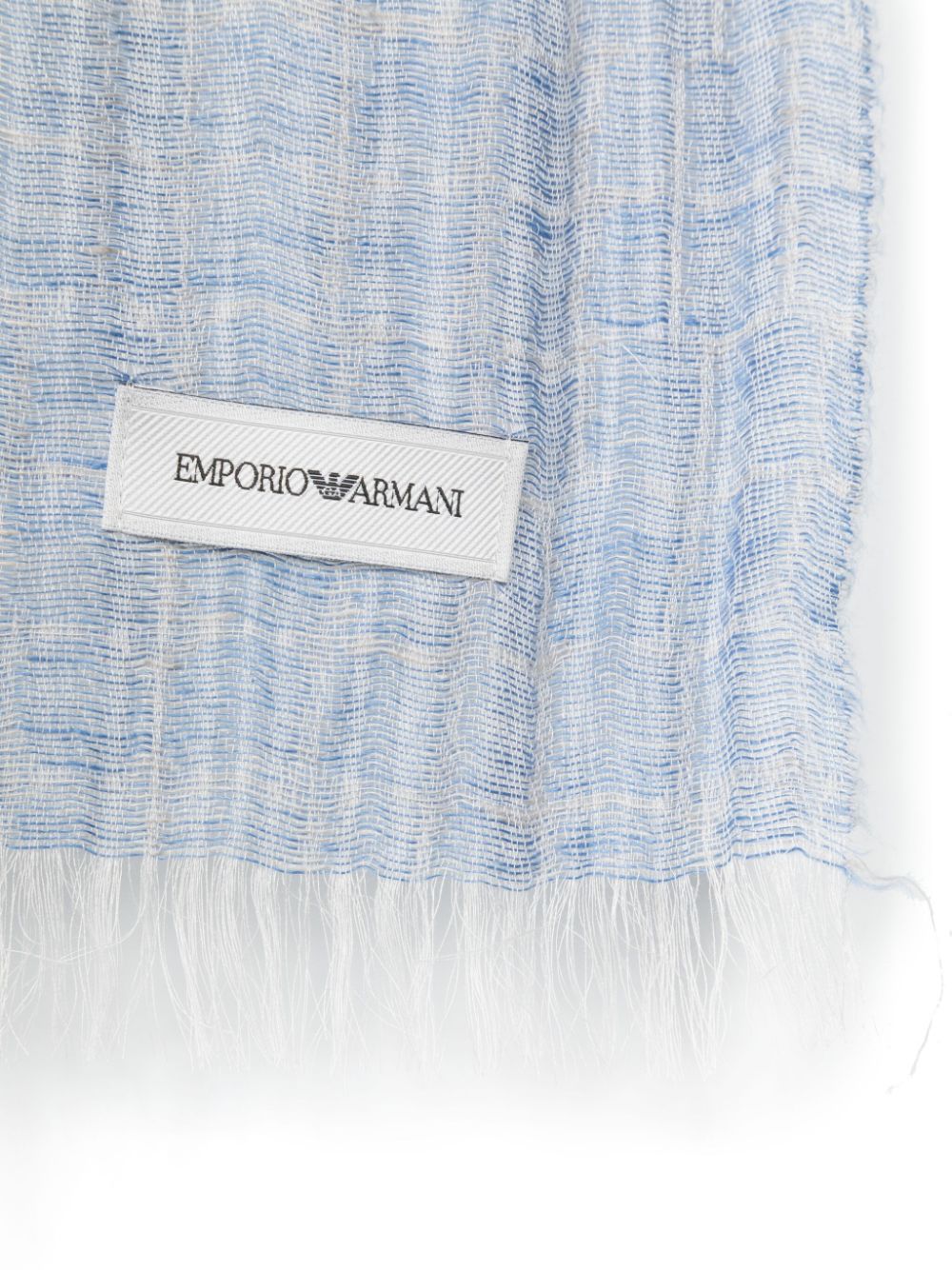 Emporio Armani Scarfs Clear Blue