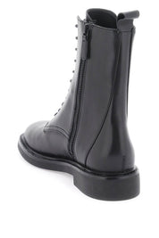 Tory Burch Double T Combat Boots   Black