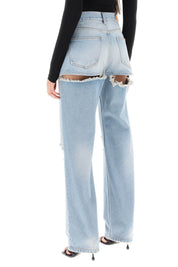 Darkpark Naomi Jeans With Rips And Cut Outs   Light Blue