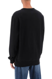 Alexander Mcqueen Crew Neck Sweatshirt With Skull Embroidery   Black