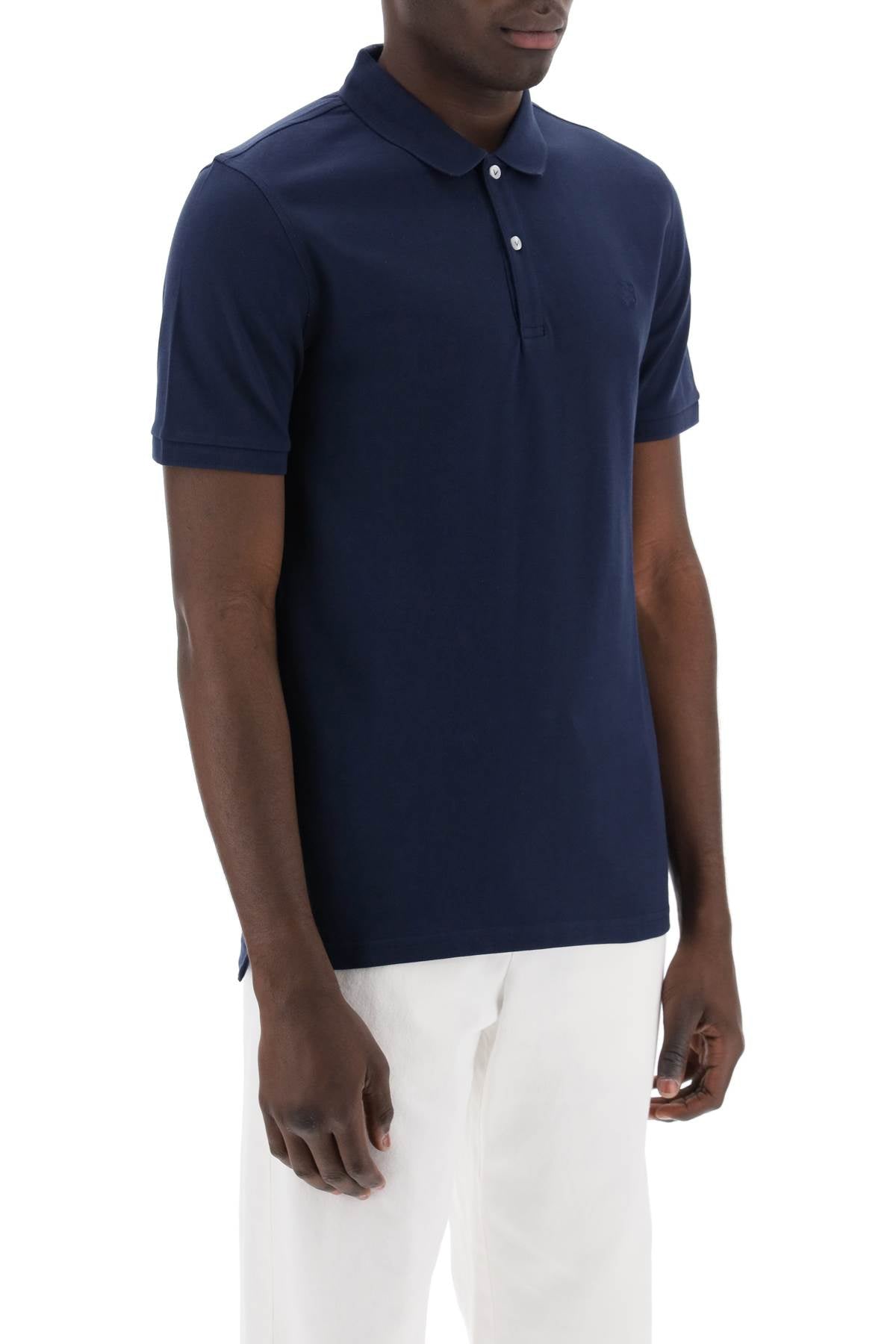 Vilebrequin Regular Fit Cotton Polo Shirt   Blue