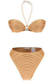 Oséree Bikini Set With Rhinestones   Beige