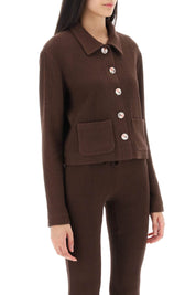 Siedres 'Yuna' Cropped Cardigan   Brown