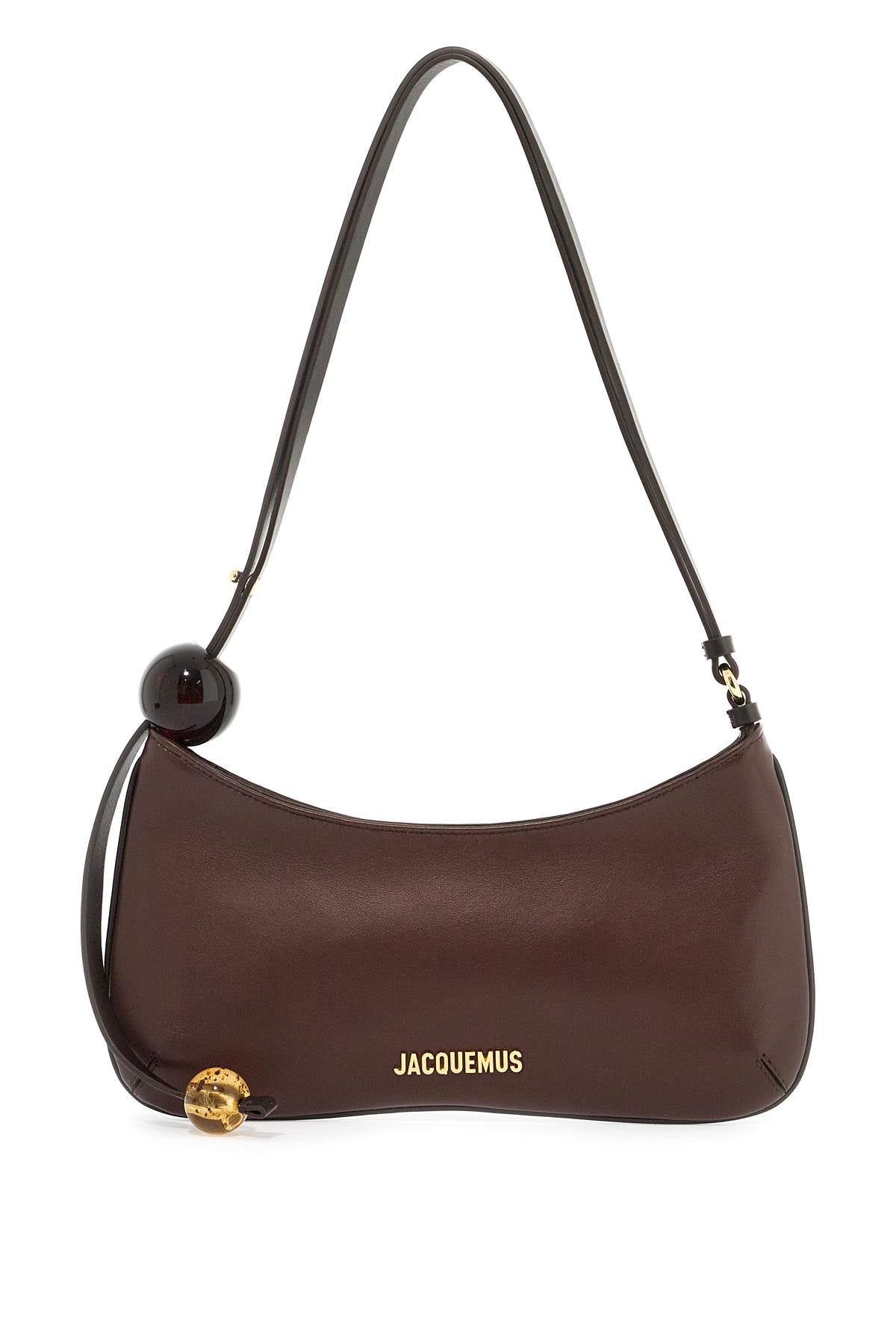 Jacquemus Le Bisou Perle Shoulder Strap   Brown