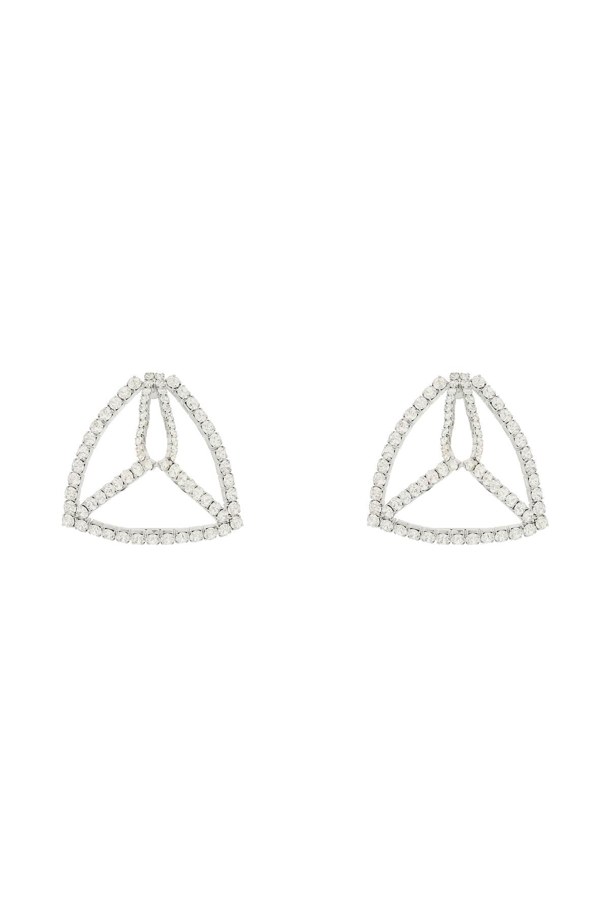 Area 'Crystal Pyramid' Earrings   Silver