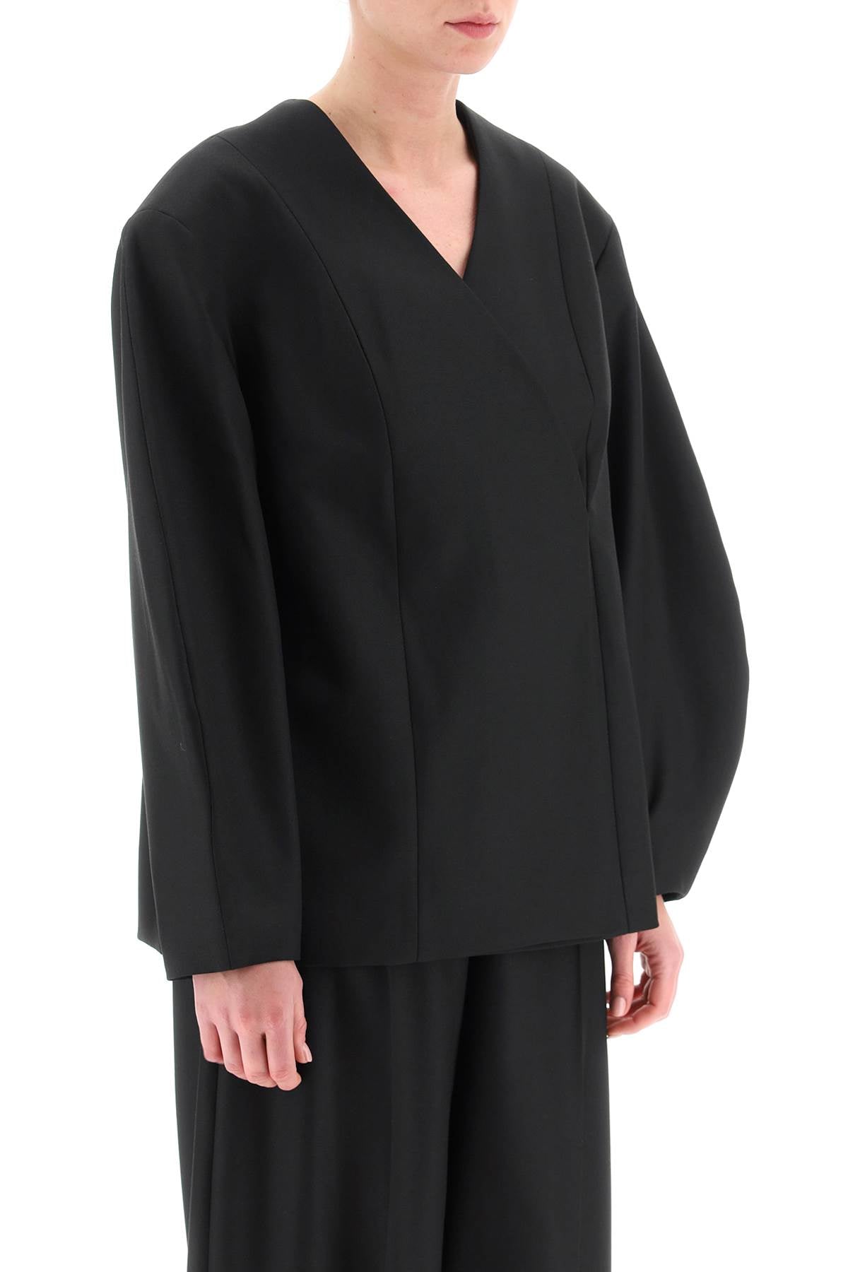 By Malene Birger 'Gardis' Bouffant Sleeve Blazer   Black