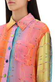 Siedres 'Esme' Shirt In Silk Chiffon   Multicolor